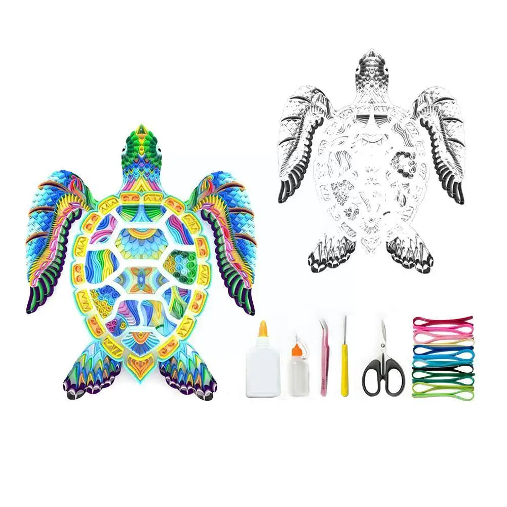 Бумага А4 сделай сам черепаха слон крафт бумага квиллинговая бумажные