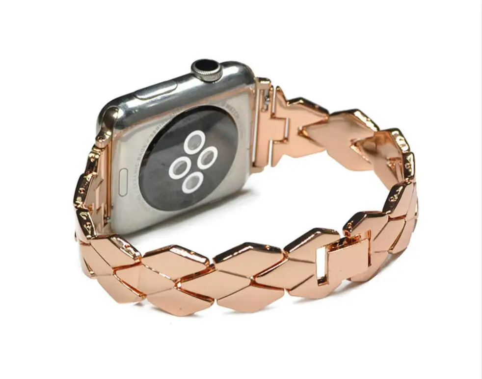 Модный стиль ремешок для наручных часов Apple Watch версии se 42 браслет из нержавеющей