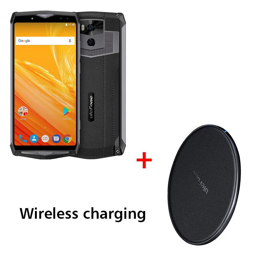 Black N Wiles Charge Ulefone power 5 Face ID Беспроводная зарядка Android 8,1 MTK6763 Восьмиядерный 18:9 6,0 ''FHD 6 ГБ ОЗУ 64 Гб ПЗУ 13000 мАч мобильный телефон - Цвет: Black N Wiles Charge