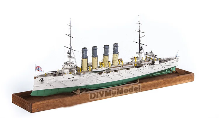 DIYMyModeI-rompecabezas de juguete hecho a mano, cruiser protector, bricolaje, artesanal, bricolaje, 1:200, regalo, utillaje de pel&iacute;cula, Rusia, Varyag-4