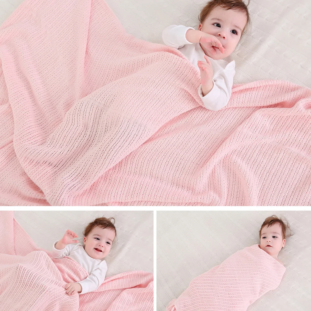 Baby Blankets Swaddle Wrap Infant Newborn Air Conditioning Blanket Carriage Cotton Bedding for Kids Sleeping J71 | Мать и ребенок