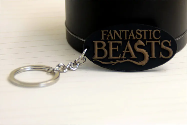 

New Movie Fantastic Beasts Keychain and Where to Find Them Key Chains for Women Bags Pendant Queenie Key Ring Holder