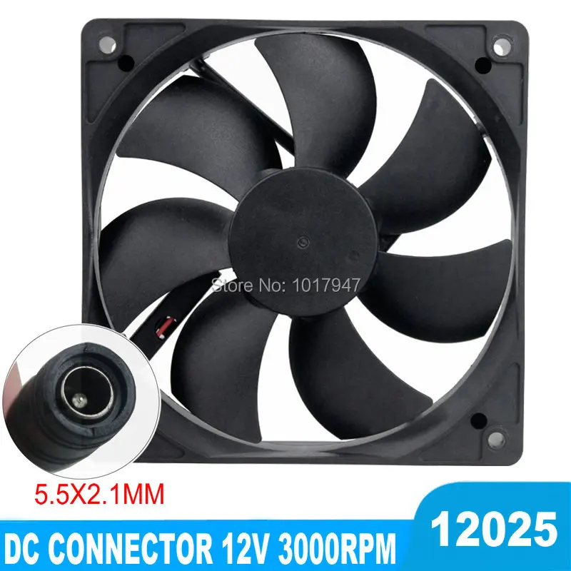 2 шт. Gdstime 120 мм 12 В 120X120X25mm 12025 см Бесщеточный Охлаждающий вентилятор для компьютера