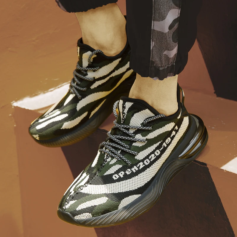 Спортивная обувь для мужчин дышащая из сетчатого материала мужская спортивная