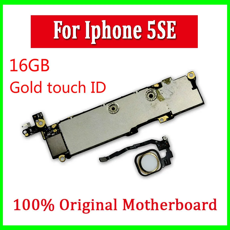 Бесплатная доставка для iphone 5SE материнская плата с/без Touch ID 16 ГБ 32 64 бесплатная