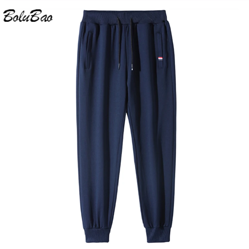 

Мужские спортивные брюки BOLUBAO, однотонные Джоггеры для фитнеса с эластичным поясом, универсальные повседневные брюки для мужчин