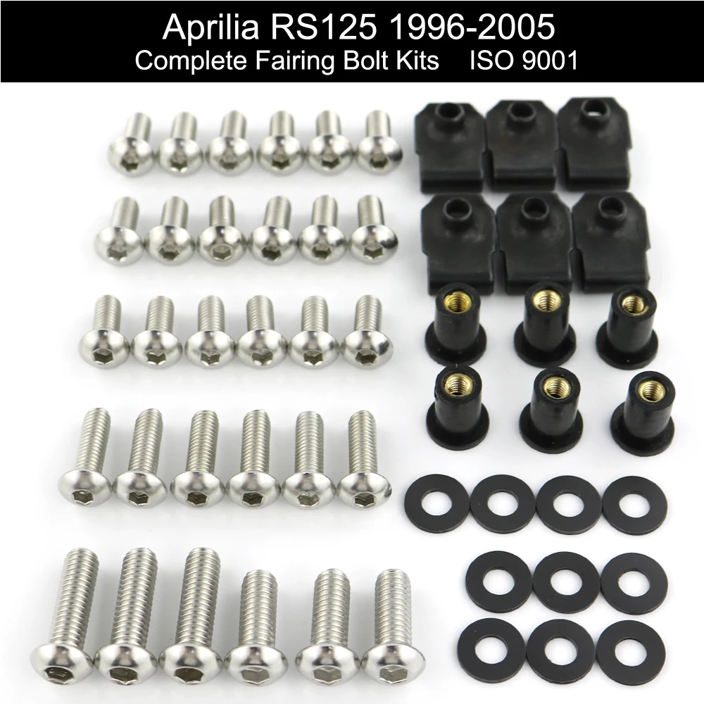 Для Aprilia RS125 1996 1997 1998 1999 2000 2001 2002 2003 2004 2005 Полный Комплект болтов с обтекателем