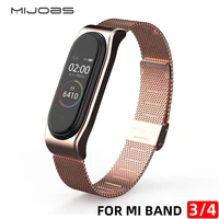 strap for mi band 4 smart bracelet band for xiaomi mi band 3 metal wristband nfc global version accessories miband 4 watch band