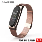 Mi band 4 наручный ремешок для Xiaomi Mi Band 3 умный браслет металлический ремешок NFC глобальная версия замена аксессуары ремешок для наручных часов