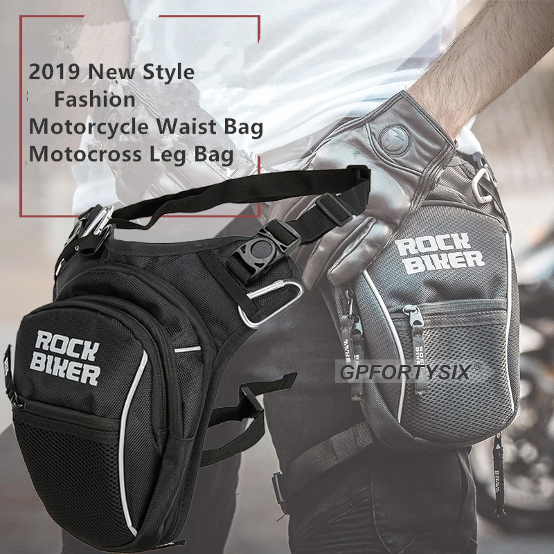 Рок Байкерская модная мотоциклетная сумка с подвеской Повседневная поясная для
