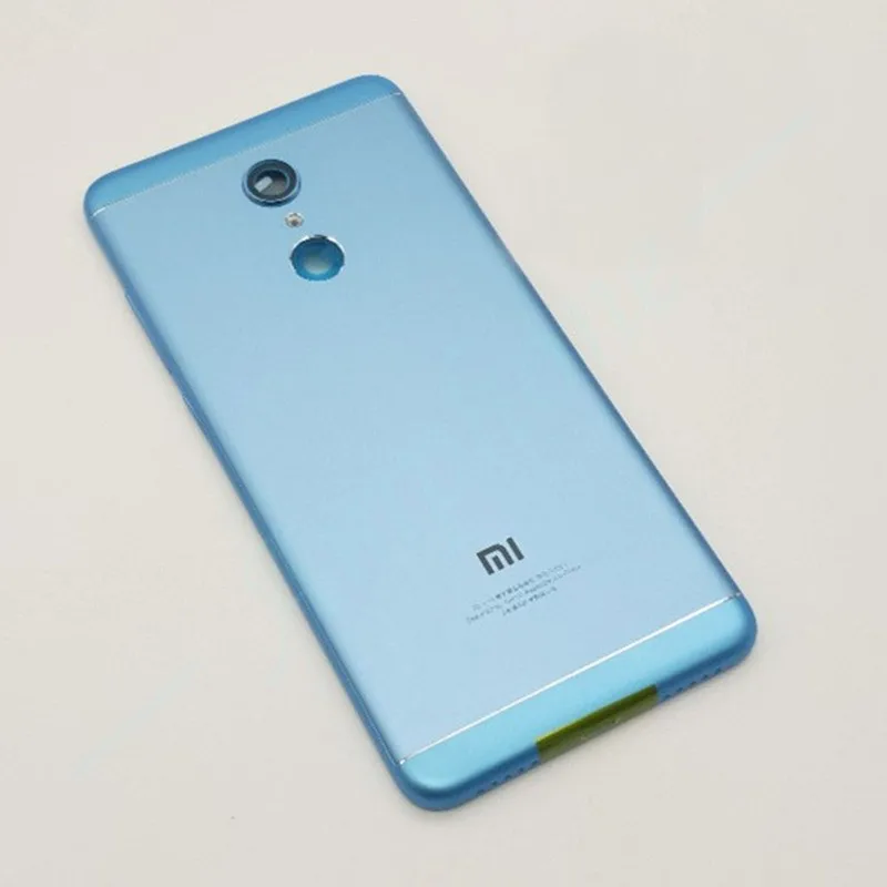 Blue Для Xiaomi Redmi 5 запасные части Задняя крышка батареи корпус+ боковые кнопки+ камера вспышка Замена объектива - Цвет: Blue