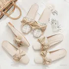 Шлепанцы женские летние на плоской подошве, с закрытым носком