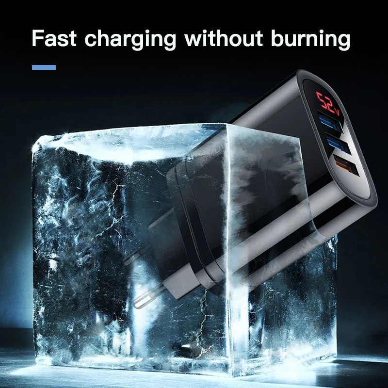 KUULAA Quick Charge 3 0 USB зарядное устройство 30 Вт QC3.0 QC Быстрая зарядка мульти штекер