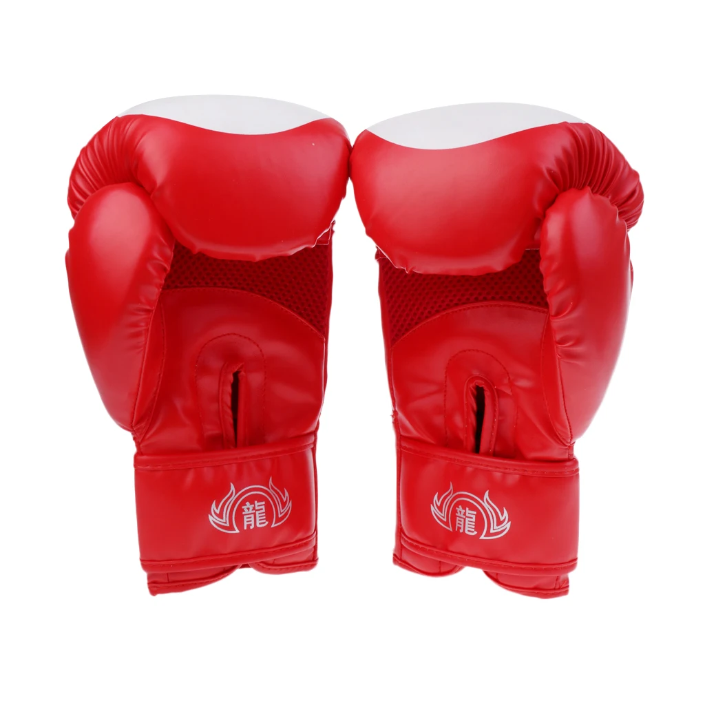 1 пара боксерских перчаток из искусственной кожи MMA Muay Thai пробивая тренировочный