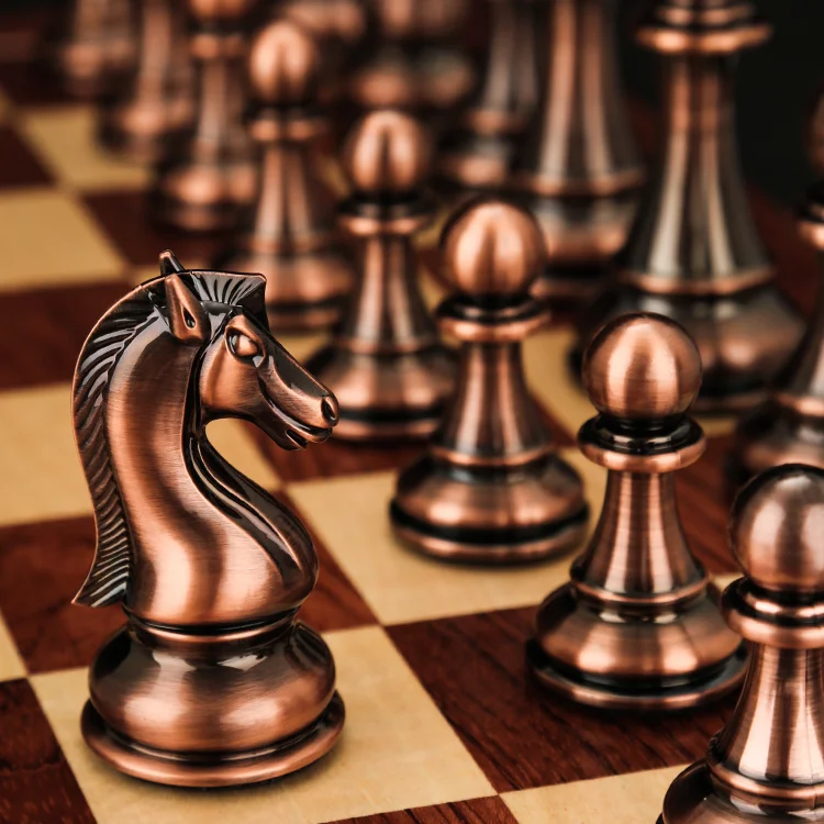 

Wooden Premium Large Chess Games Folding Portable Professional Chess Set Family Table Game Szachy Drewniane Entertainment Ed50zm