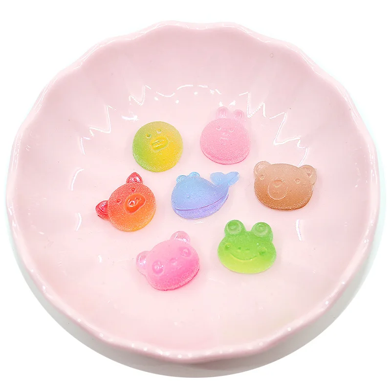 Добавки для слайма Boxi из смолы милые Подвески в виде животных Свинья медведь