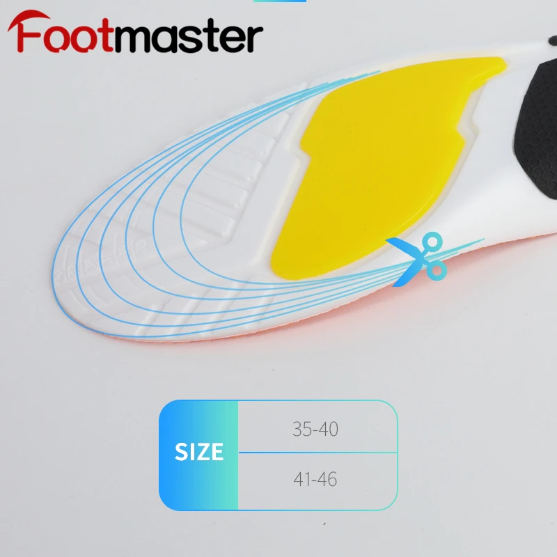 FootMaster Sport Insoles Deodorant Memory Foam Insoles For Shoes Sole Mesh Breathable Cushion Running Insoles For Feet Man Women
