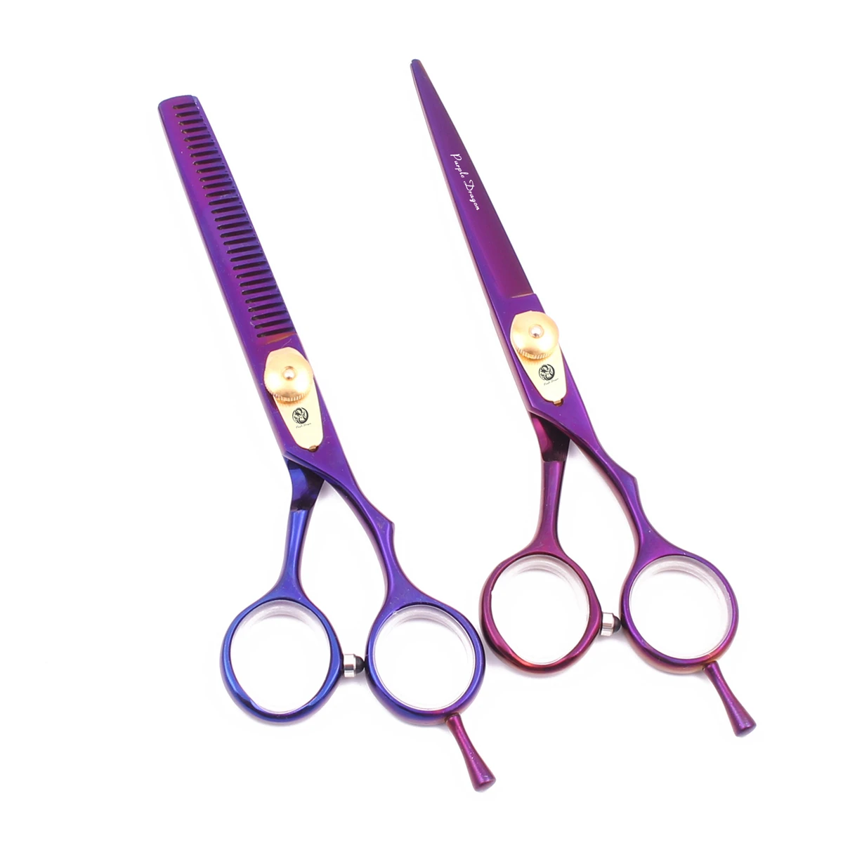 Профессиональные парикмахерские ножницы 5 &quotфиолетовый дракон JP сталь 1020 # для