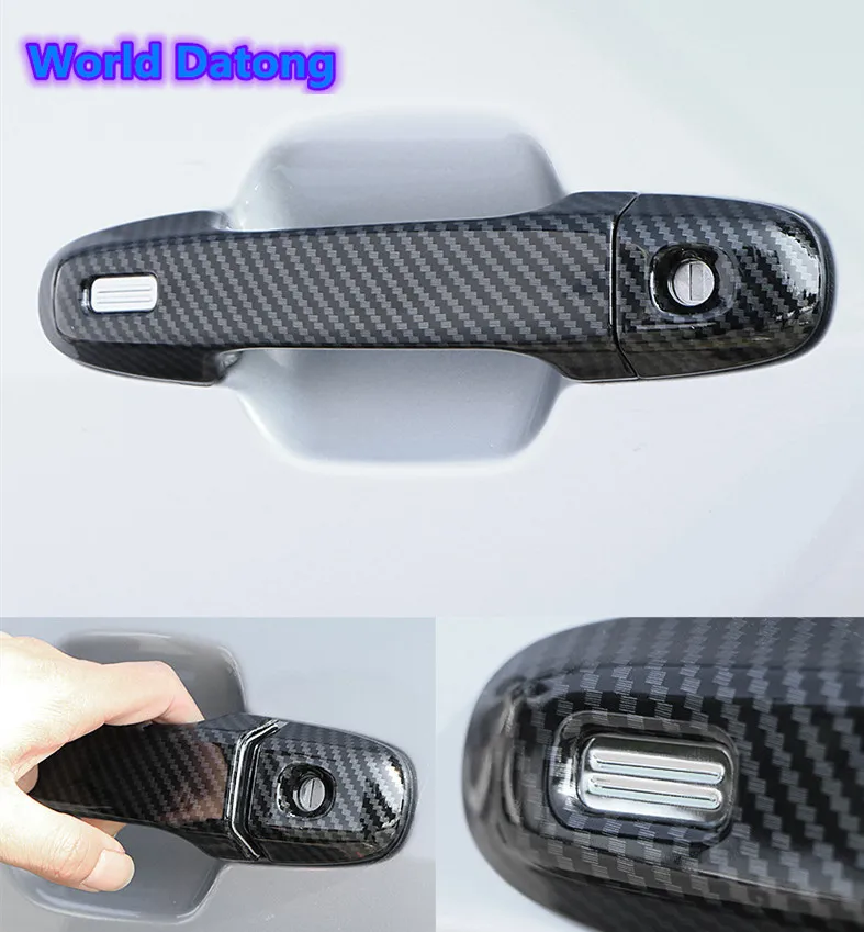 Автомобильная боковая дверная ручка Крышка отделка с умными отверстиями для