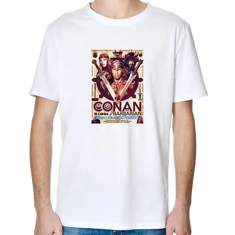 

Футболка с принтом Арнольда Шварценеггера из фильма 80s, летняя мужская одежда