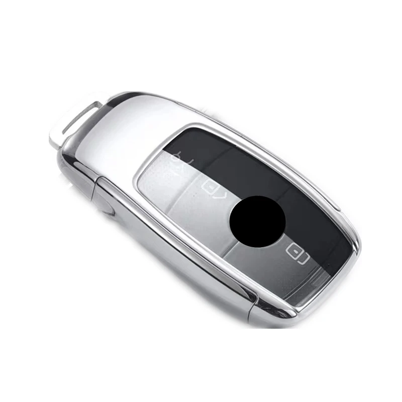 silver ТПУ чехол для ключа автомобиля, защитный чехол, мягкий чехол для Mercedes Benz E Class W213 S class, аксессуары для автомобиля - Название цвета: silver