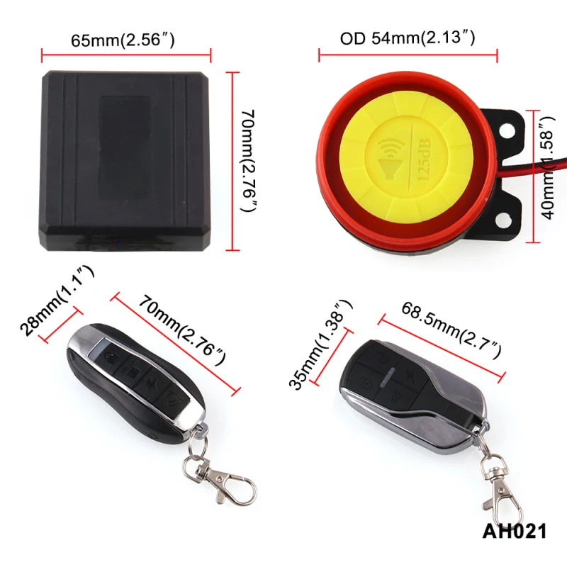 Remote Control Alarm Motorcycle Security System Car Theft Protection Auto Bike Moto Scooter Motor | Автомобили и мотоциклы