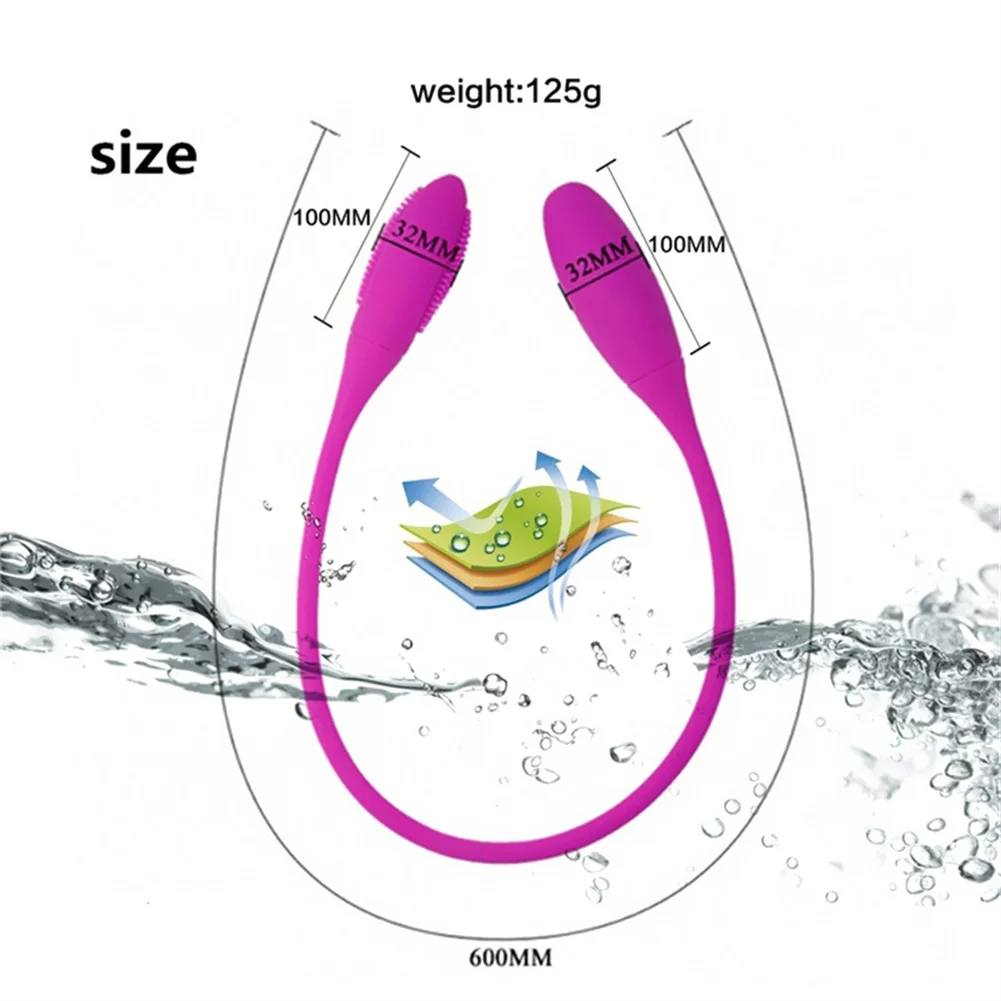 USB Двойной вибрирующий яички 7-частотный многоскоростной вибратор точки G