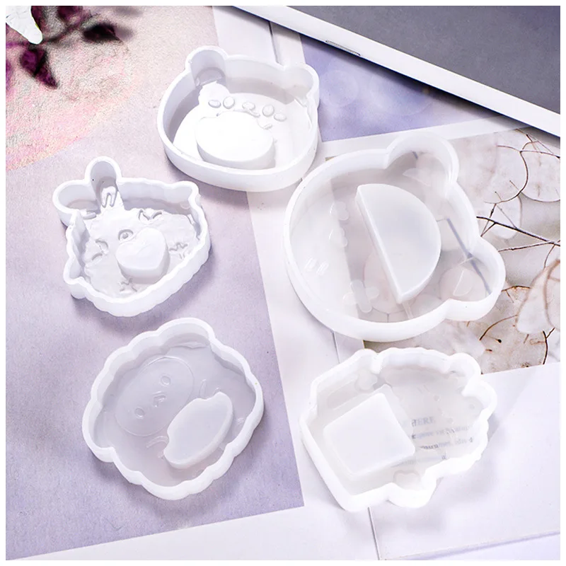 Хрустальные ювелирные изделия силиконовая форма мультфильм цыпленок медведь