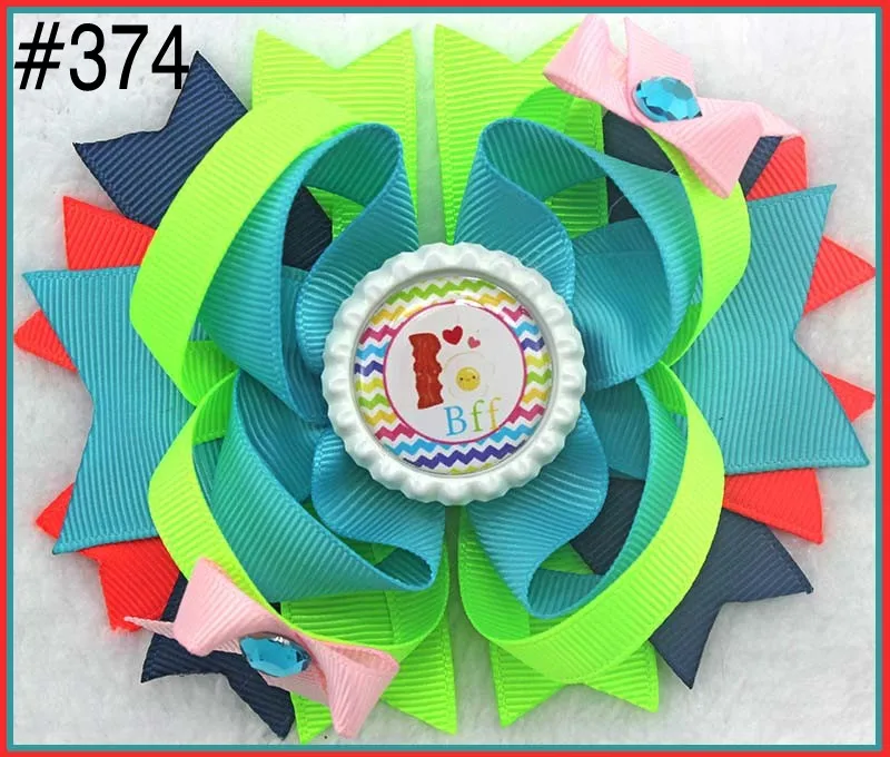 Бесплатная доставка F group 50 шт 4 5 &quotВдохновленный волос Бутик слоистых лук символ