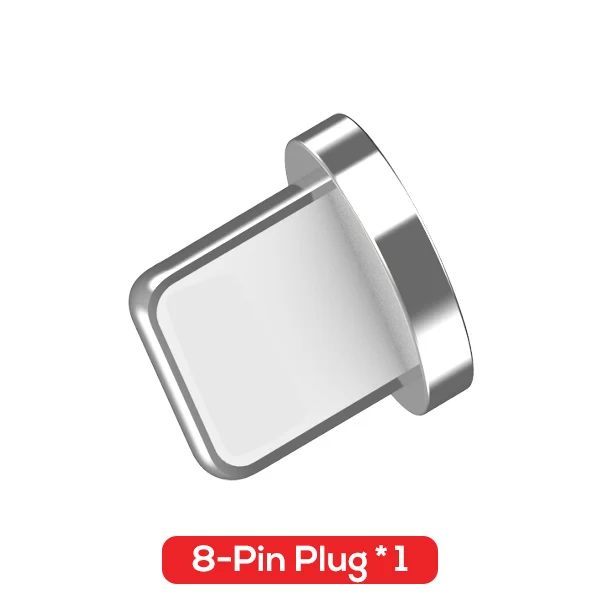 Магнитный мини-кабель-usb для samsung Xiaomi huawei Micro usb type C нейлоновый Плетеный светодиодный кабель USB C для IPhone X XS Max - Цвет: 8-Pin Plug No Cable