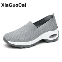 spring autumn women shoes casual beautiful fashion outside comfortable mesh shoes slip on round toe plus size womens footwear