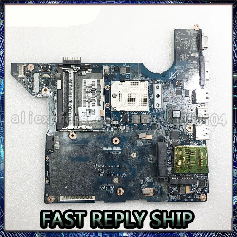 Материнская плата для ноутбука HP DV4 dv4-2145dx NBW20 LA-4117P 598091-001 PAVILION DV4-2120CA pc, протестированная материнская плата, ОК