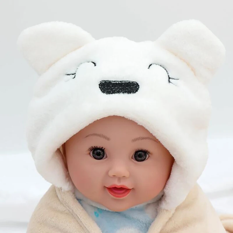 

Winter Baby Blankets Newborn Hooded Blanket Velvet Cute Bear Hat Swaddling Bag Wrap Stroller Infant YBC011