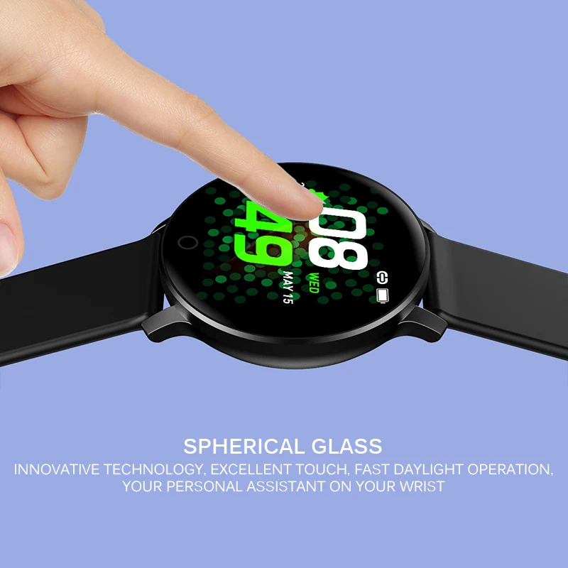 Smart Watch Heart Rate Blood Pressure Monitor Color Screen IP67 Waterproof Unique Strap Design Bluetooth SmartWatch Men | Электроника