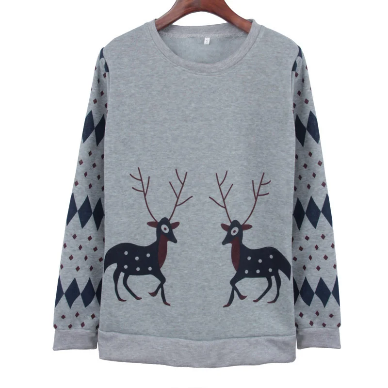 Женская толстовка на каждый день с круглым вырезом и воротником осенняя зимняя