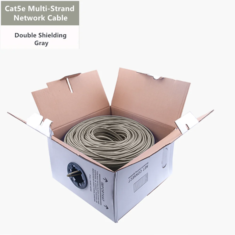 Патч корд Cat5e Ethernet кабель SFTP двойной экранированный многожильный Сетевой провод
