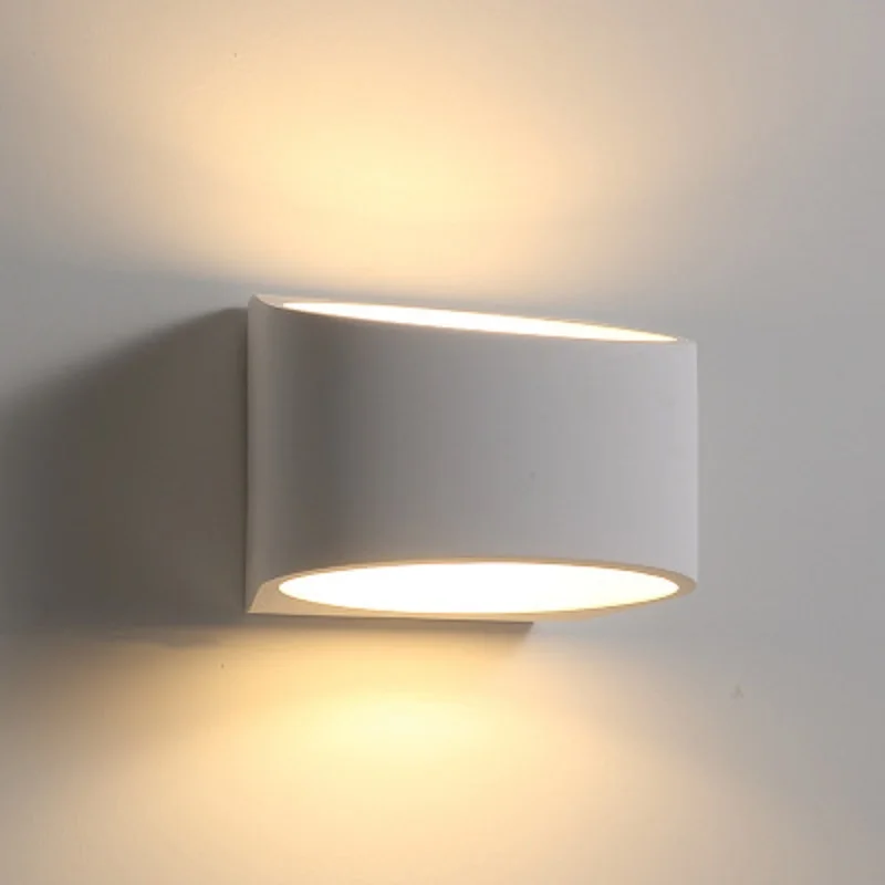 

LukLoy LED Creative Wall Lamp Modern Minimalist Home Wall Sconce Indoor White Living Room Bedside Wall Light LED Wall Fixtures