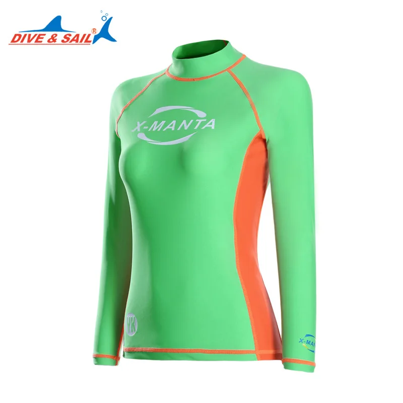 Женская рубашка Рашгард с длинным рукавом UPF 50 + солнцезащитный дышащий