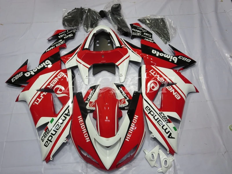 

Высококачественный новый комплект обтекателей для мотоцикла ABS для kawasaki Ninja ZX-10R ZX10R 2006 2007 06 07 Комплект кузова красный белый