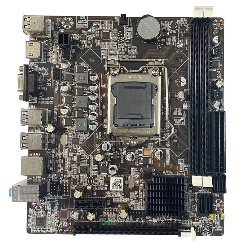Материнская плата H61 4 SATA M-ATX Поддержка 2*8 ГБ DDR3 ОЗУ Intel Core i7 i5 i3 Pentium Celeron LGA1155