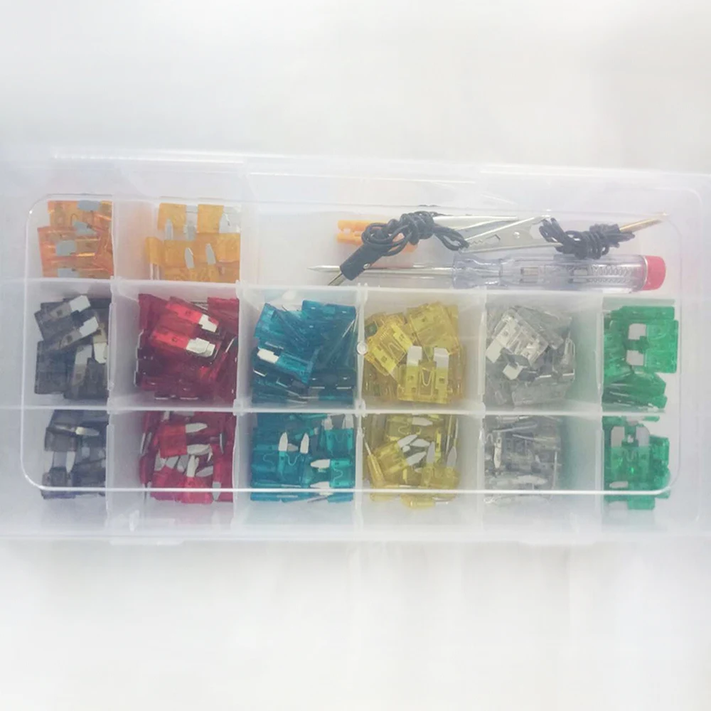 Цветной 220 шт./компл. высококачественный автомобильный предохранитель с лезвием