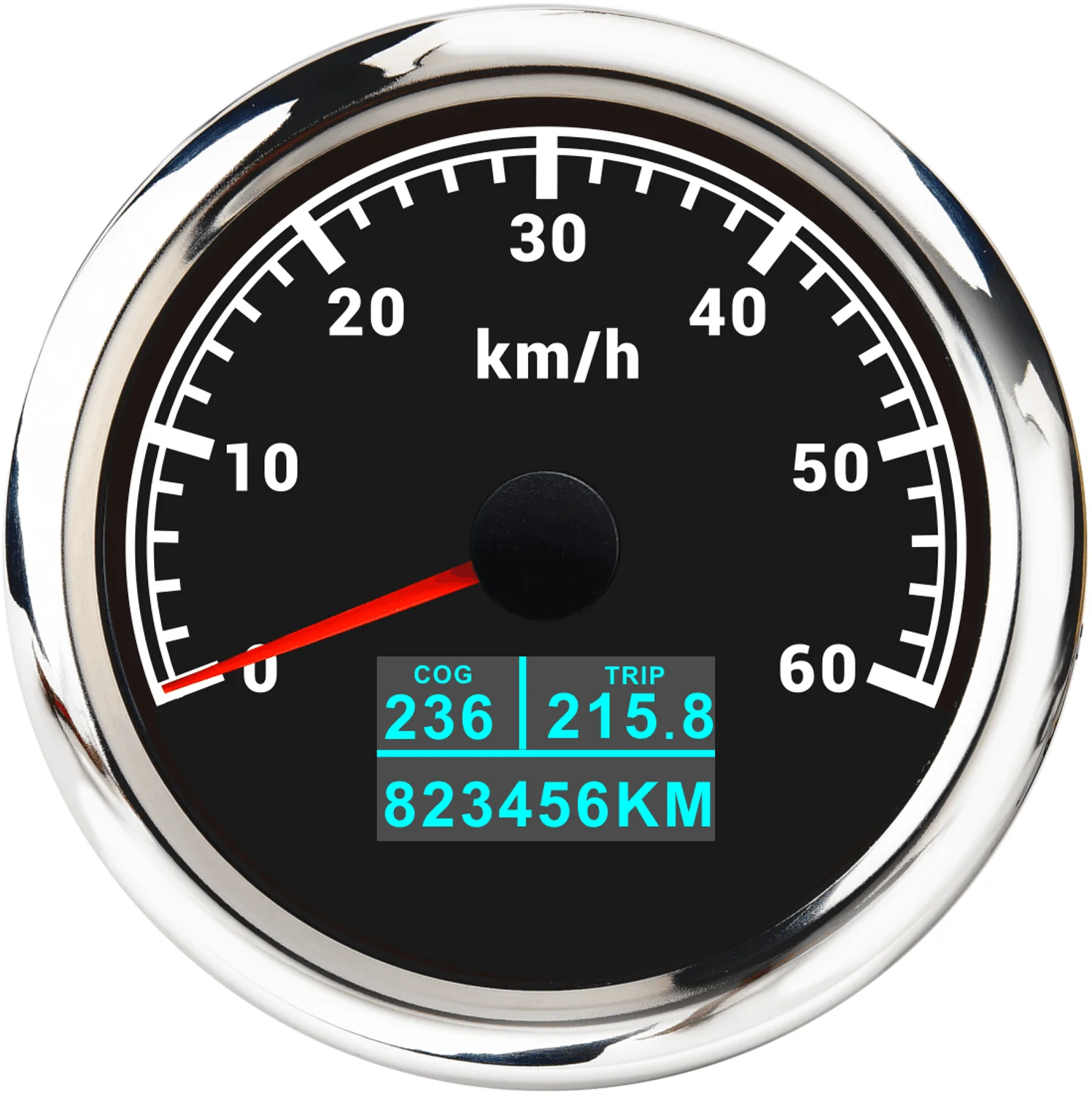 

85MM Car GPS Speedometer With LCD Display COG Trip Total Mileage km/h MPH Speed Odometer Fit For Boat Marine Motorcycle