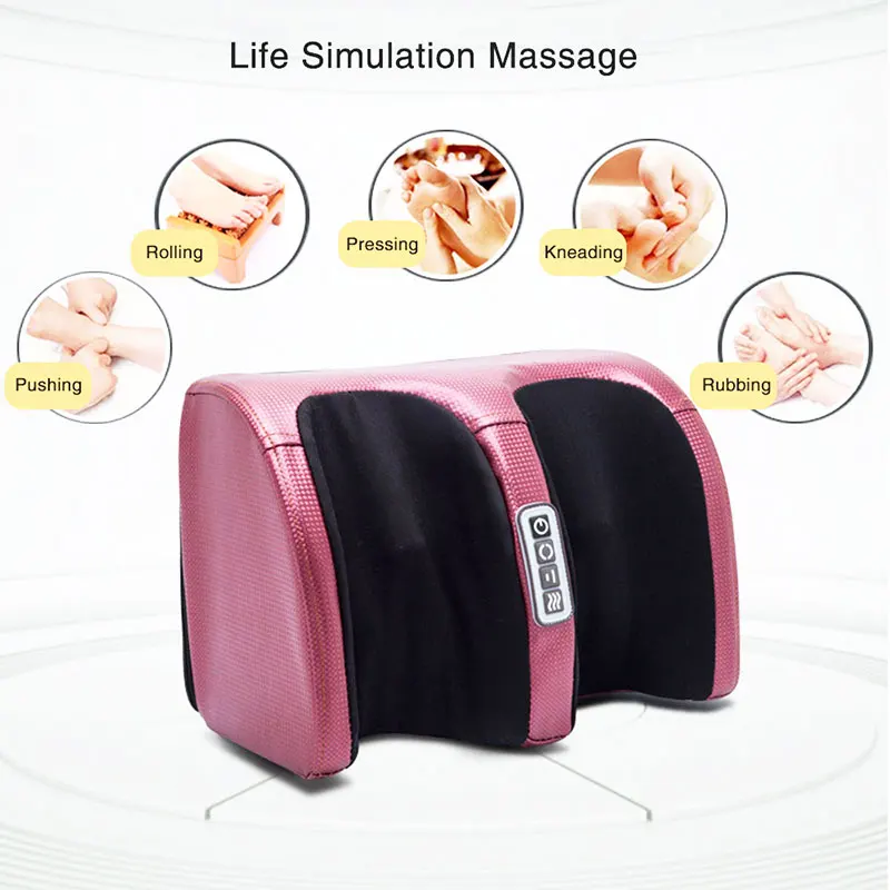 Шиацу массажер для ног машина Инфракрасная тепловая глубокая разминающая