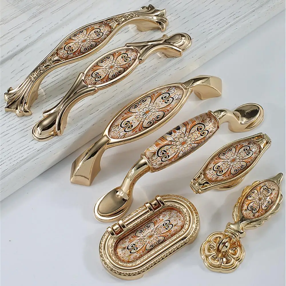 Золотая ручка дверь шкафа Европейский гардероб искусственный ящик невидимая