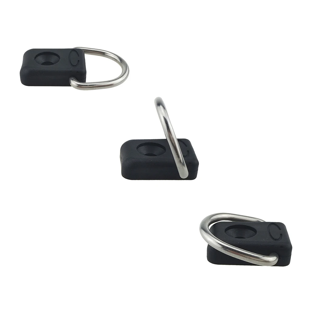 

Lovoski Kayak Fishing Rigging D Ring with M6 Screw for Canoe Bungee Kit