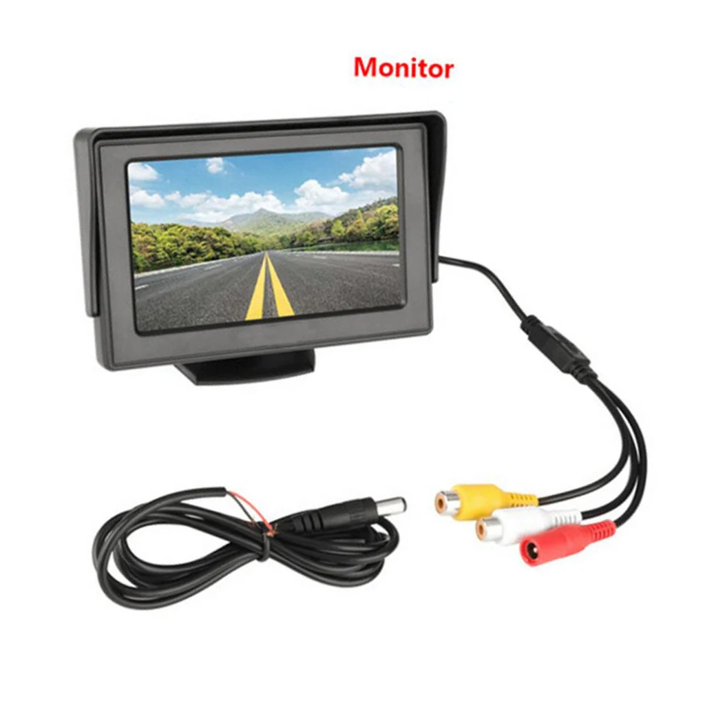 4 3 ''TFT-LCD Интегрированный Дисплей с черной обратной камерой парковки |
