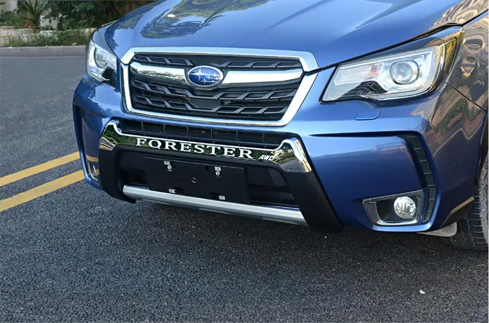 Защитная накладка на передний и задний бампер из АБС-пластика для Subaru Forester 2013 2014