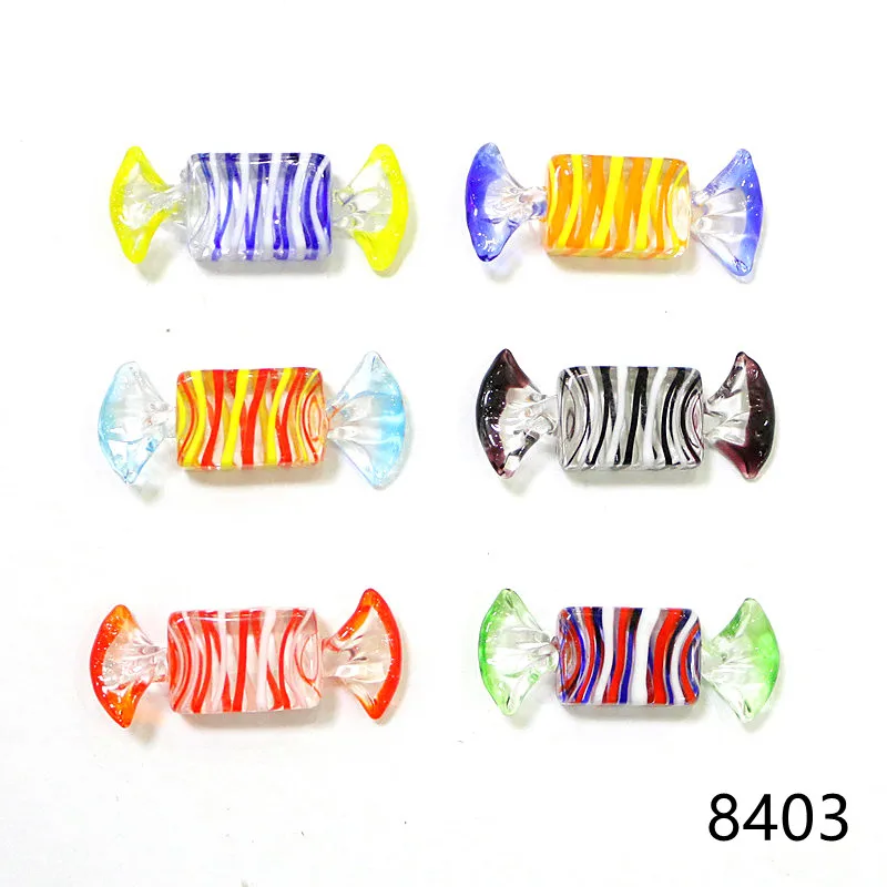 6 шт. винтажные стеклянные конфеты JSSMTLP для декора