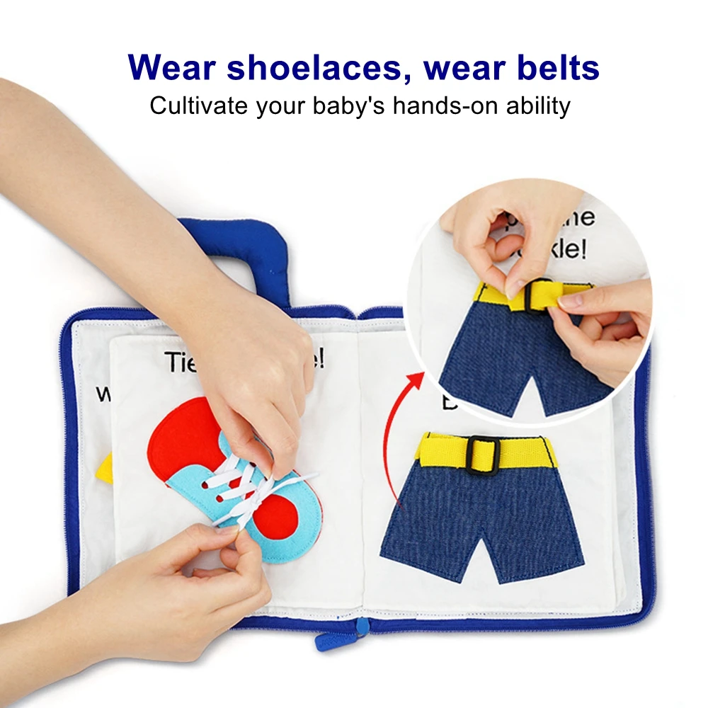 Детские 3D тканевые книги Монтессори стереоскопическая ткань Книга Историй для