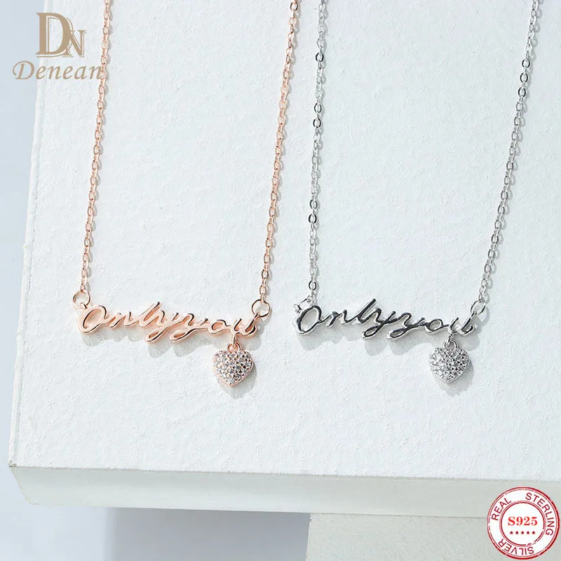 

Женское Ожерелье-чокер из серебра 925 пробы с надписью «Only You»